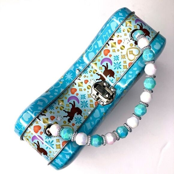 Afro Unicorn Scoop Purse Tin Carry All - Picture 5 of 12